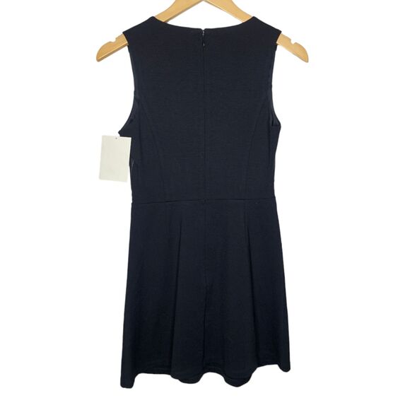 Boston Proper sleeveless faux leather dress black size 2 - Picture 2 of 8